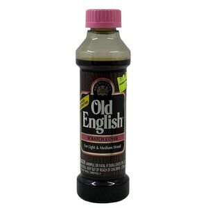 Vintage Old English Scratch Cover For Light To Medium Woods 8 oz Pink Lid 1992
